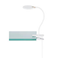 LED-KLEMMLEUCHTE 10,5/35 cm   - Weiß, Design, Kunststoff (10,5/35cm)