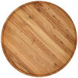 COUCHTISCH Eiche massiv 80/80/40 cm rund Eichefarben  - Eichefarben, Trend, Holz (80/80/40cm) - Linea Natura