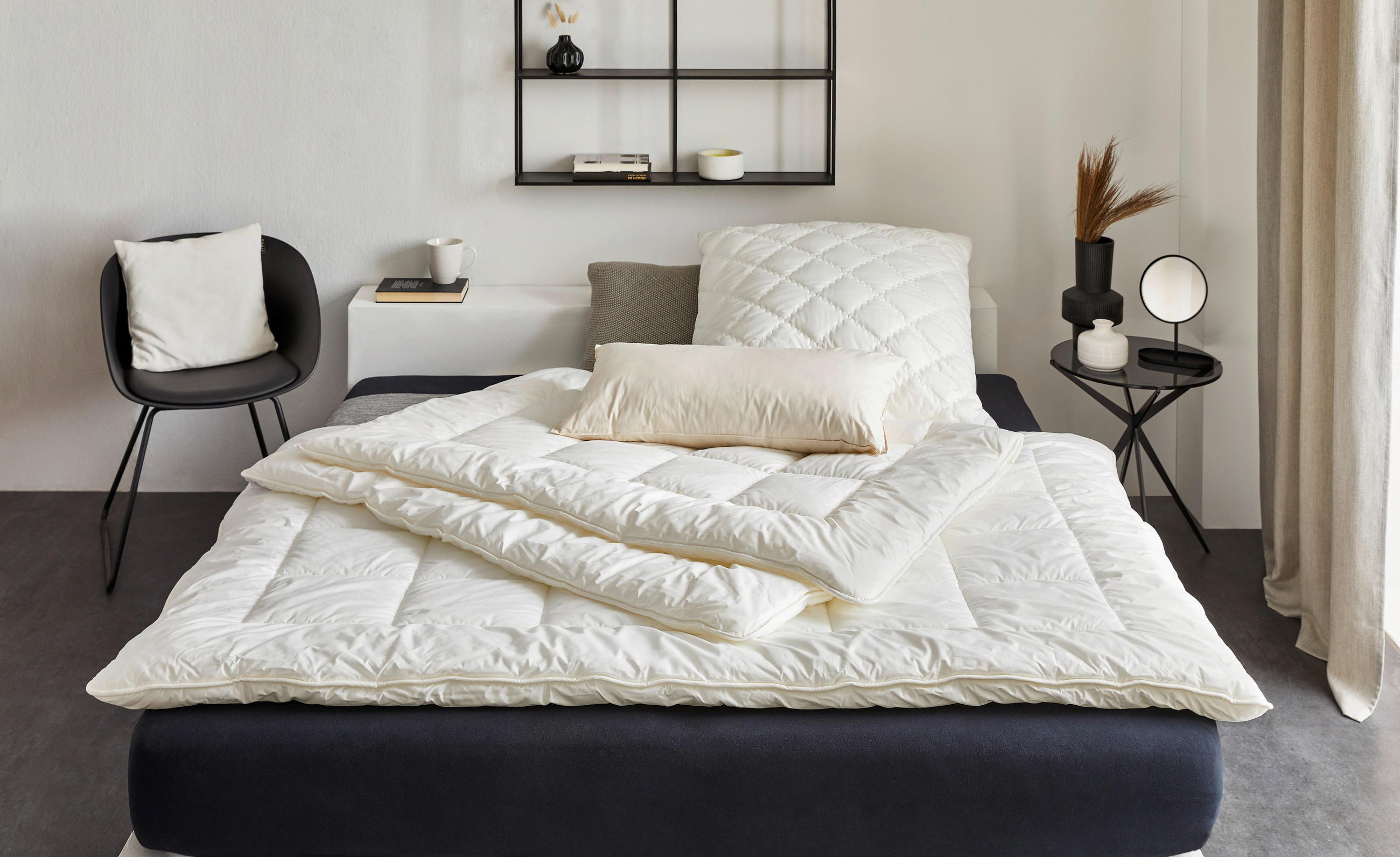CELOROČNÍ PŘIKRÝVKA, 140/220 cm, polyester - bílá, Basics, textil (140/220cm) - Billerbeck