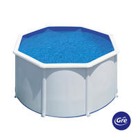 POOL-SET 2024 240/120 cm  - Weiß, KONVENTIONELL, Metall (240/120cm) - Gre