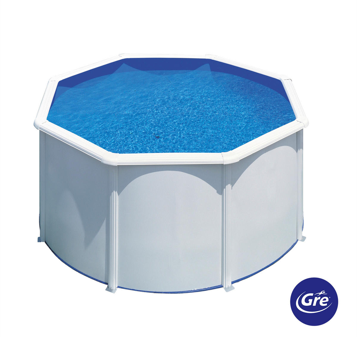 POOL-SET 2024 240/120 cm  - Weiß, KONVENTIONELL, Metall (240/120cm) - Gre