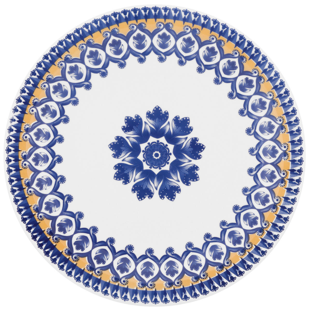 KOMBISERVICE CELIA 16-teilig  - Blau/Gelb, LIFESTYLE, Keramik - Novel