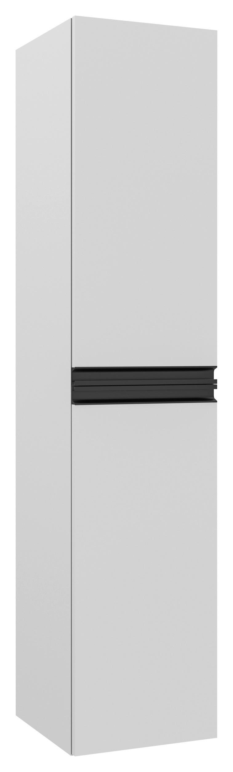 MIDISCHRANK 41/180/41 cm  - Schwarz/Weiß, MODERN, Holzwerkstoff/Metall (41/180/41cm) - MID.YOU
