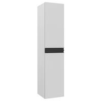 MIDISCHRANK 41/180/41 cm  - Schwarz/Weiß, MODERN, Holzwerkstoff/Metall (41/180/41cm) - MID.YOU