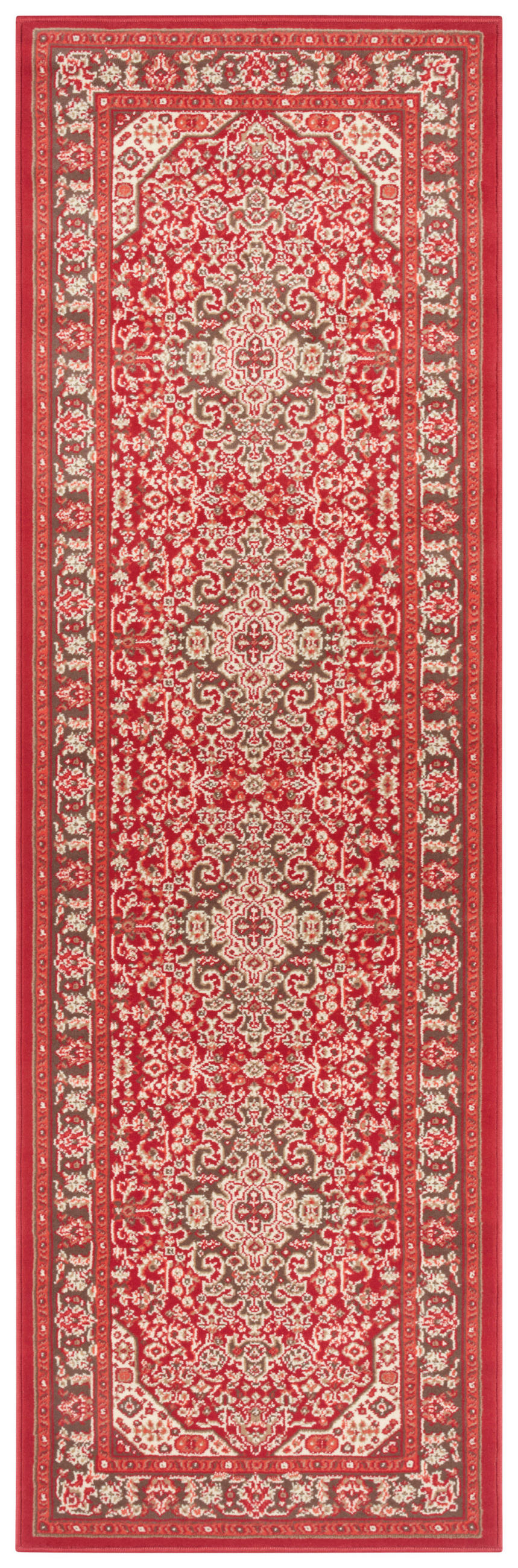 VINTAGE-TEPPICH 80/250 cm Mirkan Multicolor, Hellrot  - Hellrot/Multicolor, Basics, Kunststoff/Textil (80/250cm)