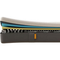 WENDEMATRATZE 100/200 cm, Höhe ca.: 25 cm, Wendematratze mit unterschiedlichen Härtegraden, H2 + H3 = mittel + fest, 5-Zonen - Weiß/Grau, Basics, Textil (100/200cm) - Emma