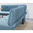 ECKBANK 134/227 cm  in Blau, Schwarz  - Blau/Schwarz, Design, Textil/Metall (134/227cm) - Dieter Knoll