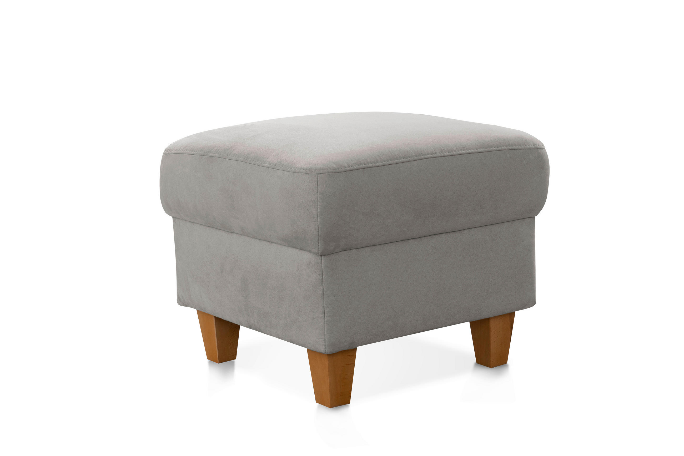 HOCKER in Textil Anthrazit  - Eichefarben/Anthrazit, Konventionell, Holz/Textil (58/48/58cm) - Sit & More