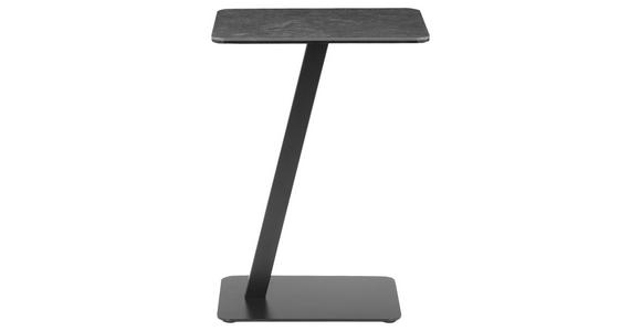 BEISTELLTISCH 40/30/55,5 cm Grau, Schwarz rechteckig  - Schwarz/Grau, Basics, Glas/Keramik (40/30/55,5cm) - Xora