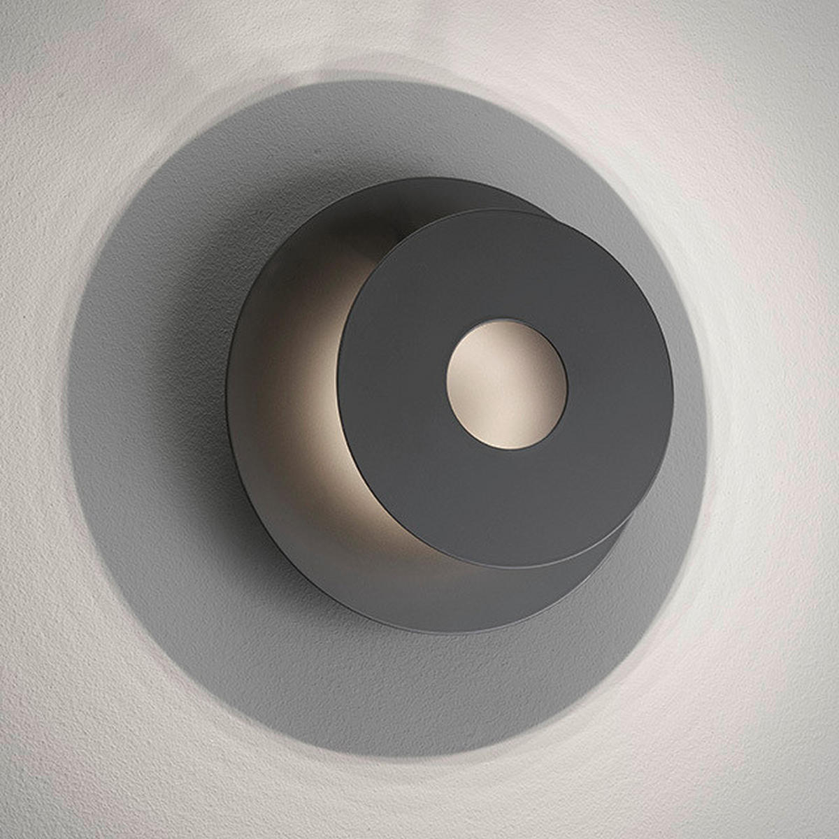 LED-WANDLEUCHTE - Schwarz, Design, Metall (18/5cm) - Fischer & Honsel