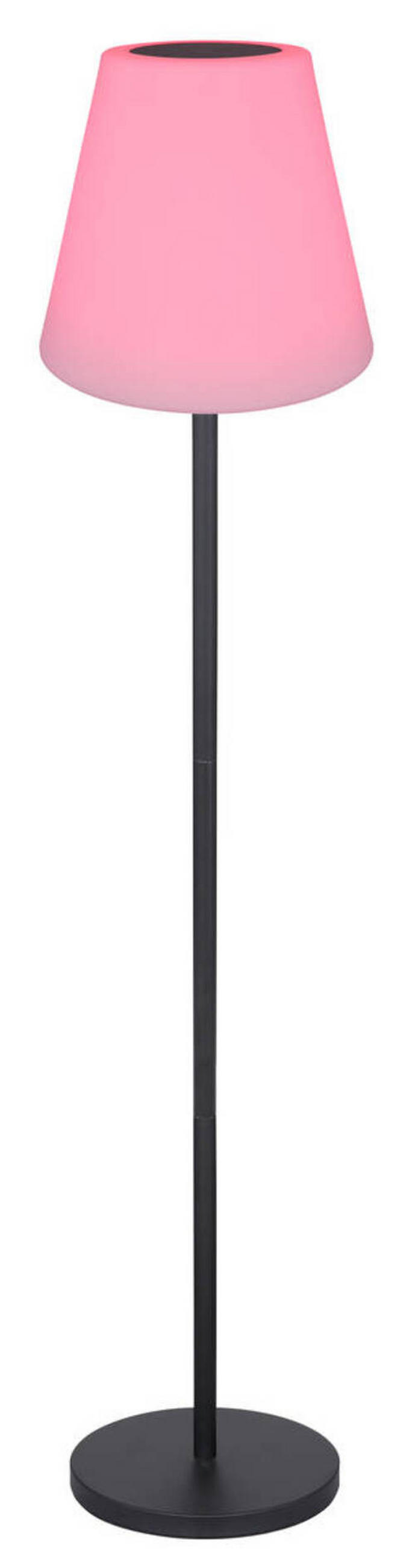 SOLCELLSLAMPA - vit/opal, Basics, metall/plast (34/150cm) - Globo