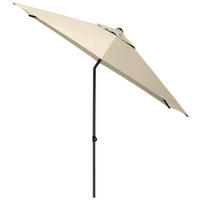 SONNENSCHIRM 300 cm Naturfarben  - Schwarz/Naturfarben, Basics, Textil/Metall (300cm) - Kettler