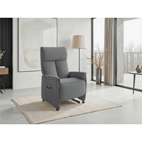 RELAXAČNÍ KŘESLO, textil, šedá - šedá/černá, Basics, textil/plast (76/112/84cm) - Sit & More
