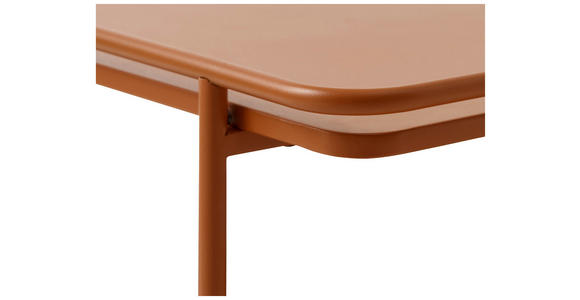 COUCHTISCH 75/75/34,3 cm quadratisch Terracotta - Terracotta, Basics, Metall (75/75/34,3cm) - Xora