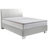 BOXSPRINGBETT 140/200 cm  in Hellgrau  - Chromfarben/Hellgrau, Konventionell, Kunststoff/Textil (140/200cm) - Hom`in