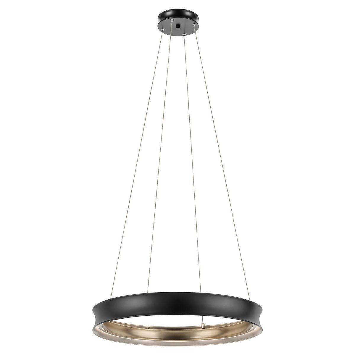 LED-HÄNGELEUCHTE Kichler 95/74,8 cm  - Champagner/Schwarz, Design, Metall (95/74,8cm) - Elstead Lighting
