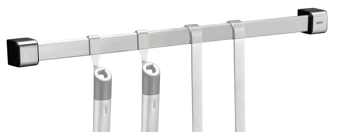 KÜCHENRELING  - Edelstahlfarben, Basics, Metall (50,4/3,5/3,6cm) - Gefu