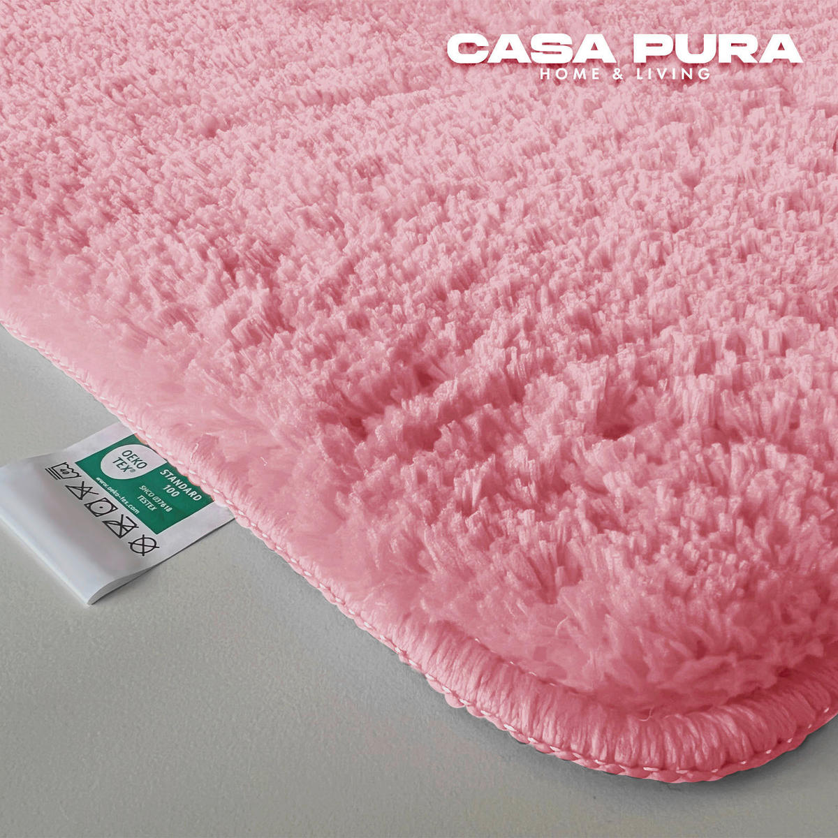 BADEMATTE SKY Rosa 70/120 cm  - Rosa, Basics, Kunststoff/Textil (70/120cm) - Floordirekt