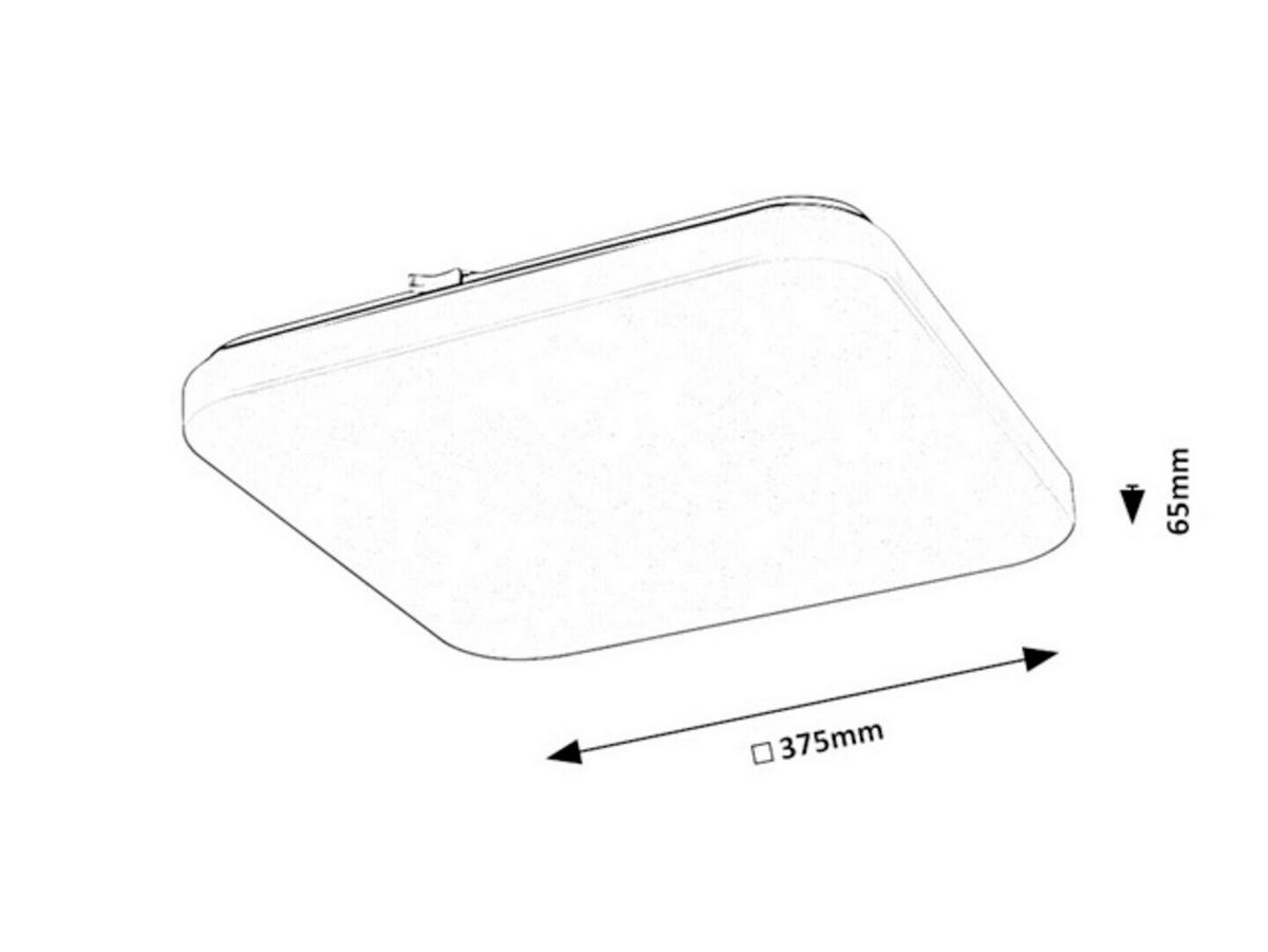 LED SVJETILJKA STROPNA Vendel  - bijela, Basics, metal/plastika (37.5/37.5/6,5cm)
