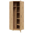 ECKSCHRANK 101/195/79 cm  - Schwarz/Eiche Artisan, MODERN, Holzwerkstoff/Kunststoff (101/195/79cm) - Carryhome