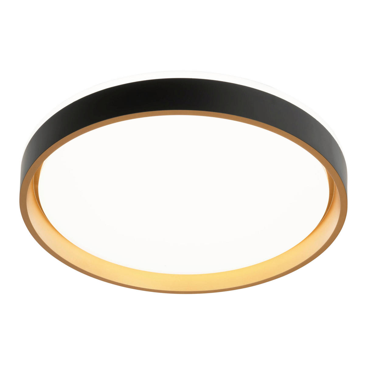 LED-DECKENLEUCHTE LED Deckenleuchte 39/8 cm   - Schwarz, Design, Kunststoff/Metall (39/8cm) - Näve