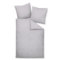 BETTWÄSCHE Flanell 155/220 cm  - Graubraun, Design, Textil (155/220cm) - Janine