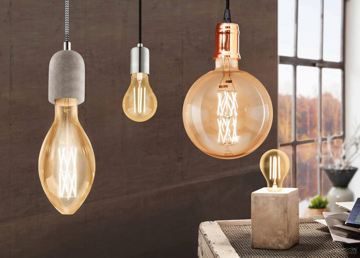 HÄNGELEUCHTE Yorth 11/200 cm   - Grau, Basics, Metall (11/200cm) - Eglo