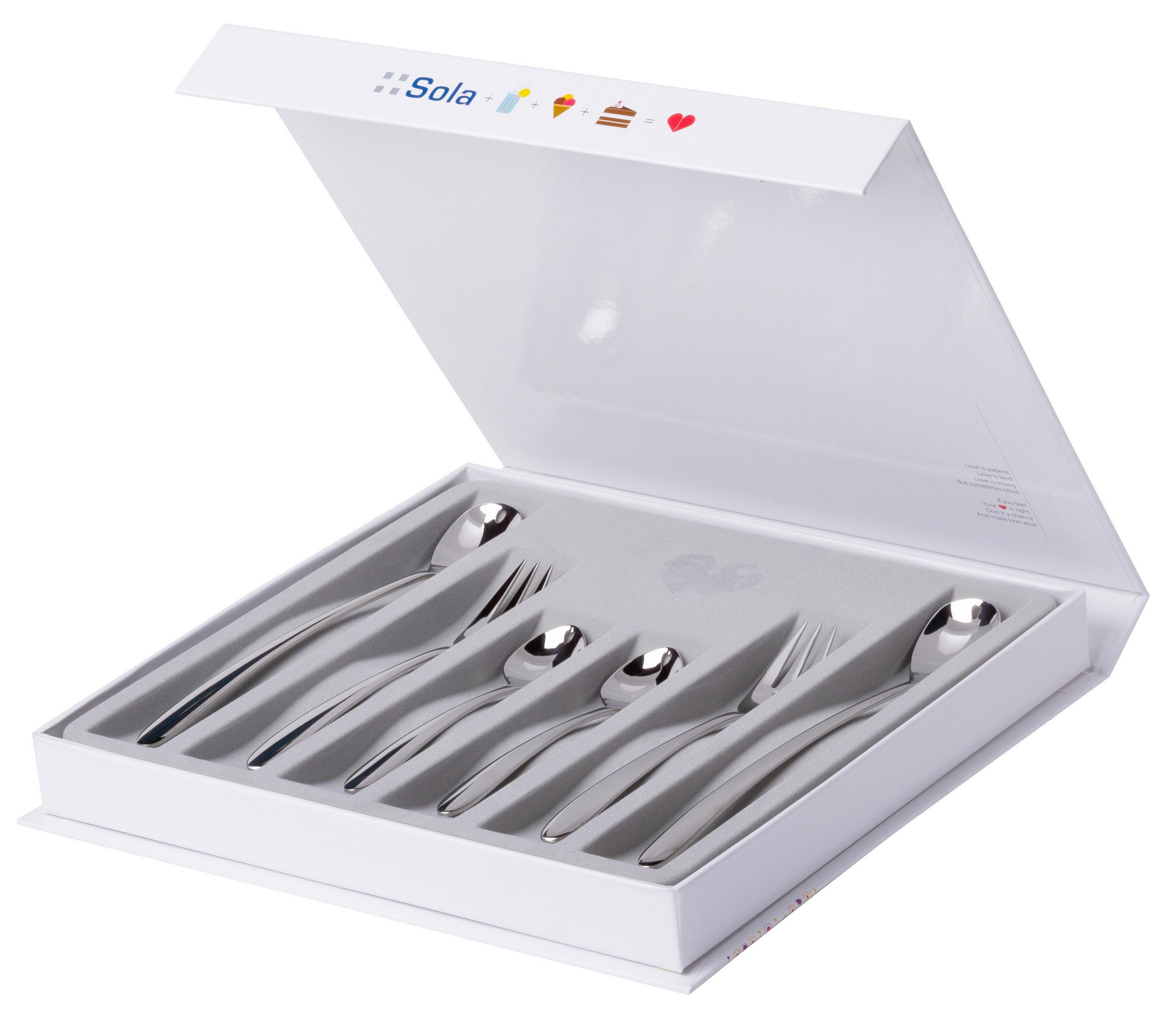 Sola SADA PRÍBOROV, ušľachtilá oceľ, 6-dielne