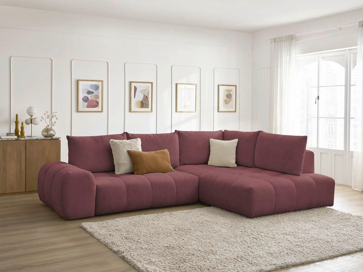 XXXLutz Eckschlafsofa Everest Rot 320x212 cm