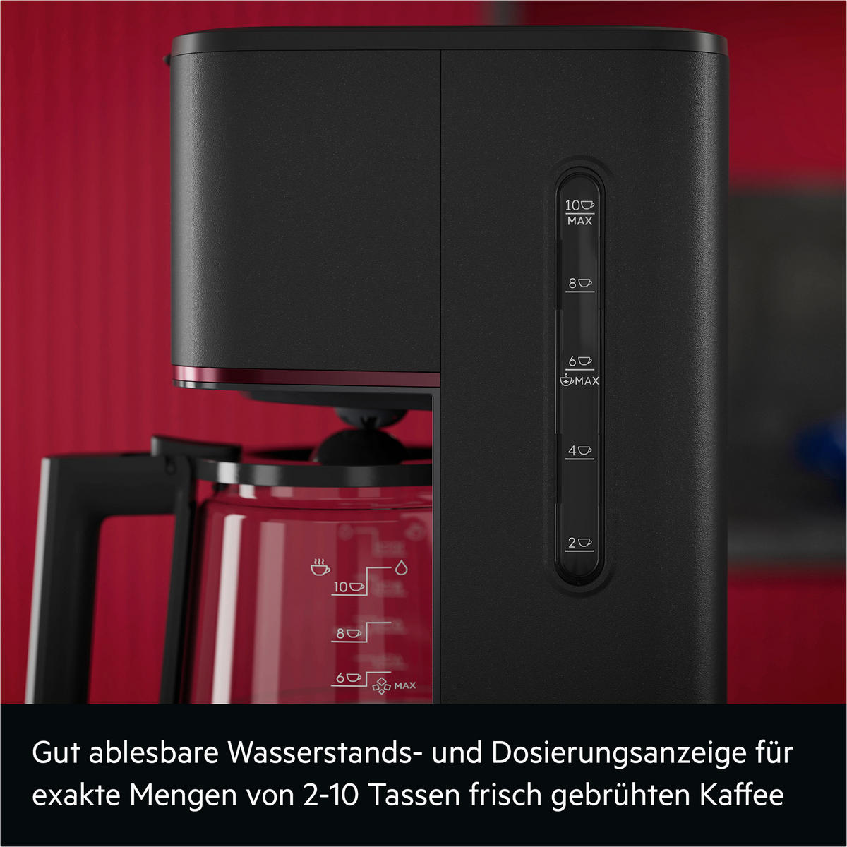 FILTERKAFFEEMASCHINE Design Collection  - Schwarz, Basics, Glas/Kunststoff (26,6/34,1/17,1cm) - AEG