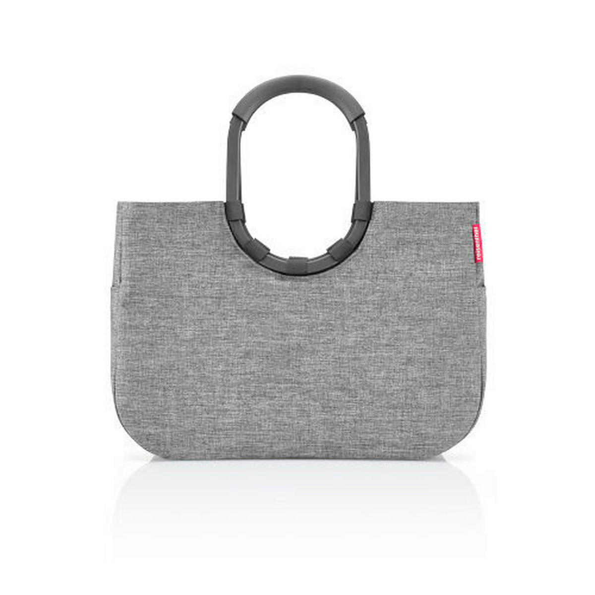 EINKAUFSKORB Loopshopper L twist silver 25 L  - Grau, Basics, Kunststoff/Textil (46/34,5cm) - Reisenthel