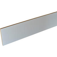 SOCKEL  - Weiß, Basics, Holzwerkstoff (105/15,5/1,3cm) - Impuls