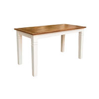 ESSTISCH Echtholz, Nachbildung  Holz, Holzwerkstoff rechteckig Weiß, Honig  - Weiß/Honig, KONVENTIONELL, Holz/Holzwerkstoff (140/76/70cm) - MID.YOU