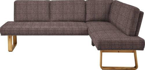 ECKBANK 240/174 cm  in Eichefarben, Dunkelbraun  - Eichefarben/Dunkelbraun, Design, Holz/Textil (240/174cm) - Dieter Knoll