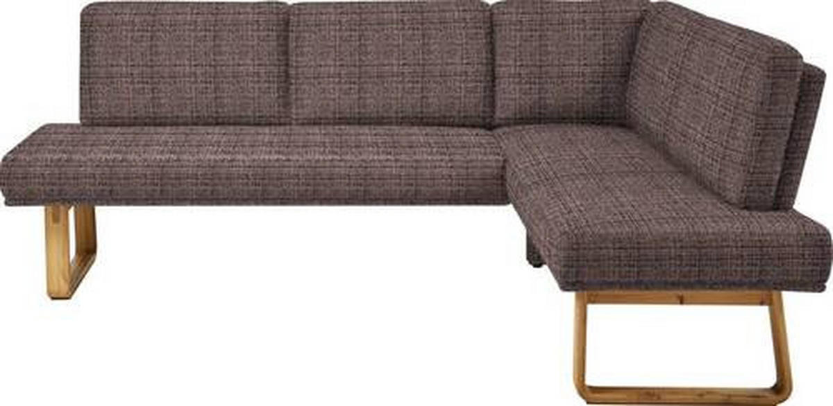 ECKBANK 240/174 cm  in Eichefarben, Dunkelbraun  - Eichefarben/Dunkelbraun, Design, Holz/Textil (240/174cm) - Dieter Knoll