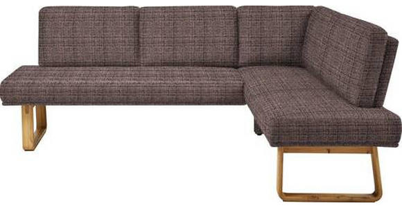 ECKBANK 265/174 cm in Eichefarben, Dunkelbraun - Eichefarben/Dunkelbraun, Design, Holz/Textil (265/174cm) - Dieter Knoll