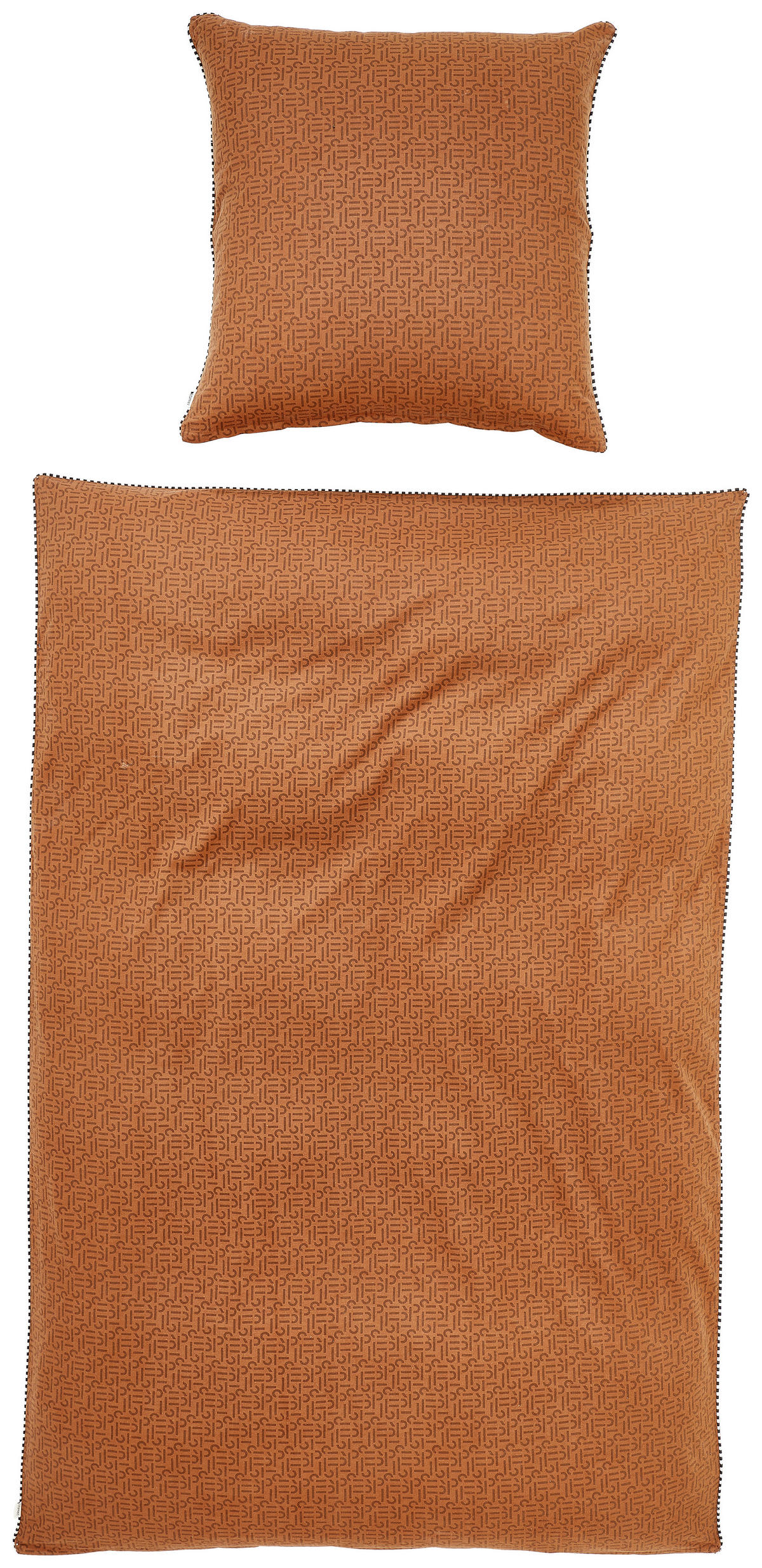 WENDEBETTWÄSCHE Scatter Flanell 135/200 cm  - Rostfarben, KONVENTIONELL, Textil (135/200cm) - Esprit