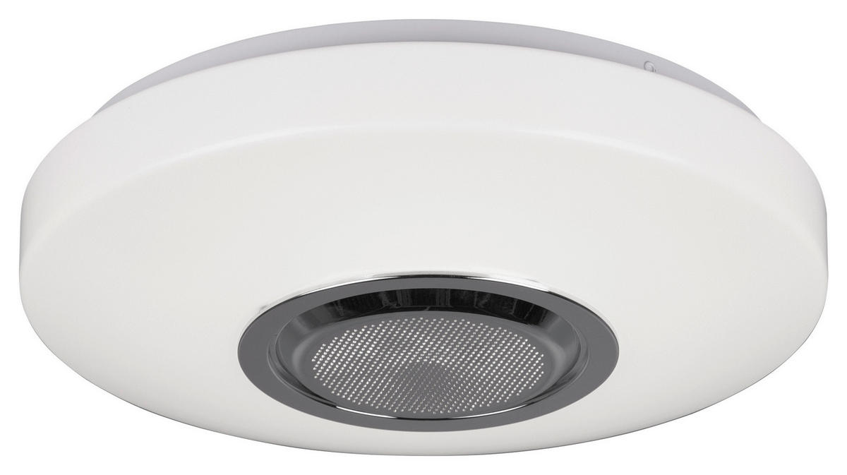 LED PLAFONJERA - bela, Dizajnerski, metal/plastika (33/10cm) - Novel