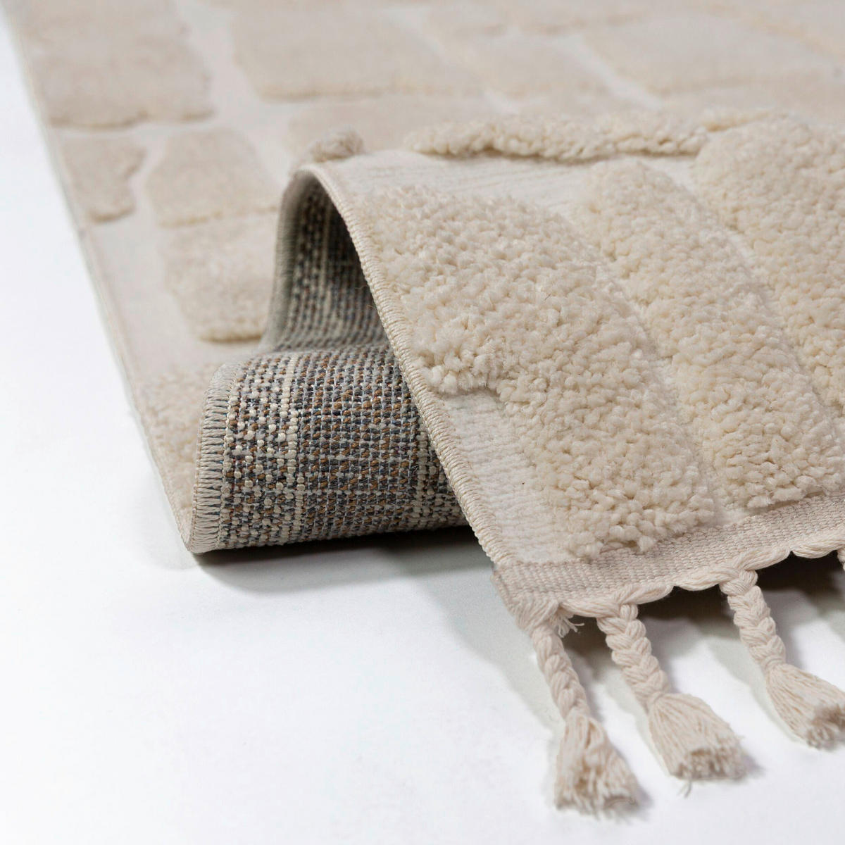 HOCHFLORTEPPICH 160/230 cm Creme rechteckig  - Creme, Basics, Kunststoff/Textil (160/230cm) - Flair Rugs