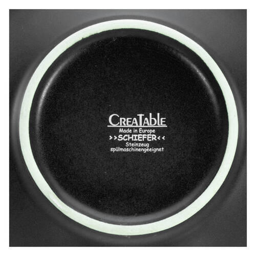 PIZZATELLERSET Steinzeug 2-teilig  - Anthrazit, Trend, Keramik (27cm) - Creatable