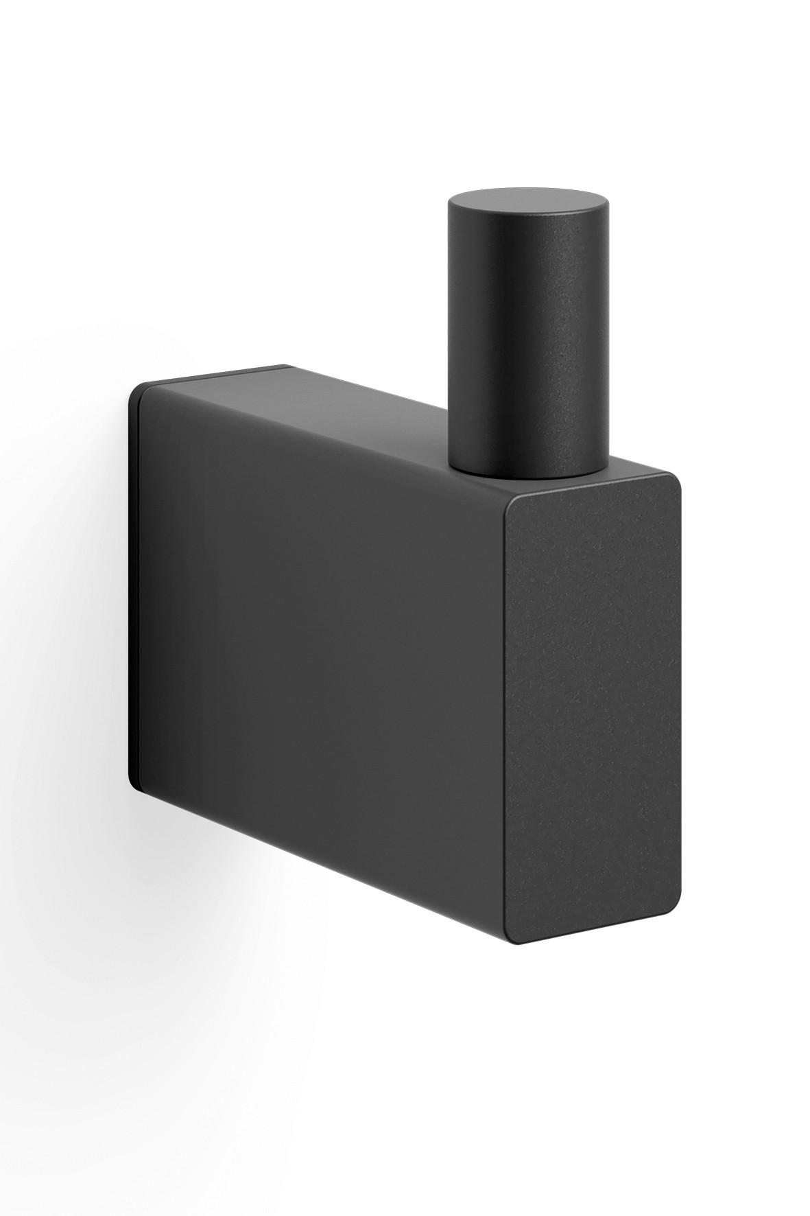 Zack Handtuchhaken Linea Schwarz 1.5x4.8x4.7 cm