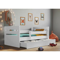 KINDER-/JUNIORBETT 80/180 cm  in Weiß  - Birkefarben/Weiß, MODERN, Holz/Holzwerkstoff (80/180cm) - MID.YOU