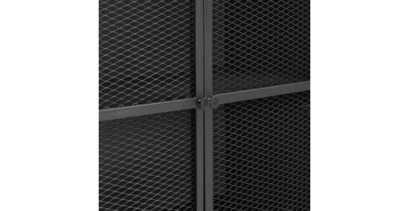 VITRINE in Anthrazit, Schwarz - Anthrazit/Schwarz, MODERN, Holzwerkstoff/Metall (80/190/41cm) - Novel