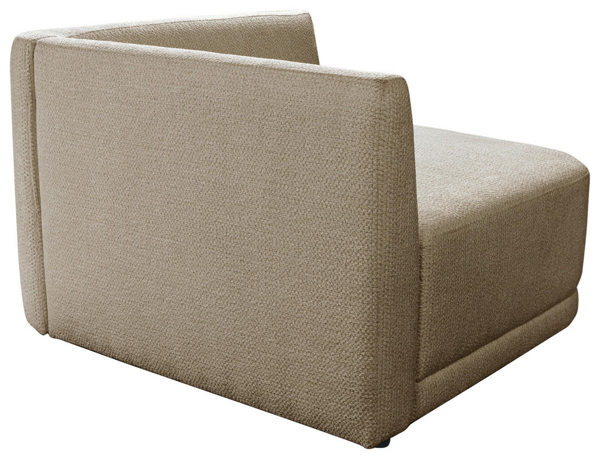SOFA Struktur Goldbraun  - Goldbraun/Creme, Trend, Kunststoff/Textil (110/75/115cm) - Livetastic