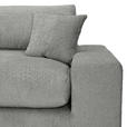 ECKSOFA  Grau Bouclé  - Greige/Schwarz, MODERN, Kunststoff/Textil (255/255cm) - Landscape