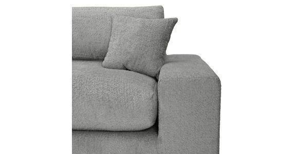 ECKSOFA  Grau Bouclé  - Greige/Schwarz, MODERN, Kunststoff/Textil (255/255cm) - Landscape