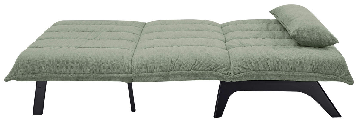 SCHLAFSOFA  in Webstoff Grün  - Schwarz/Grün, Basics, Holz/Textil (148/82/102cm) - Stylife
