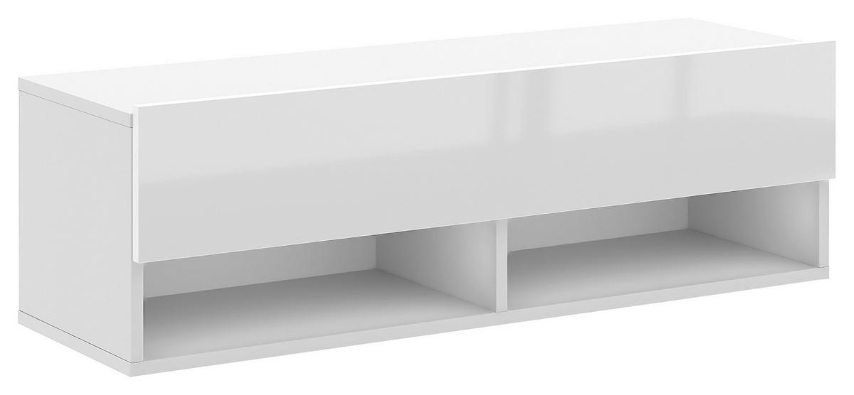 LOWBOARD DERBY  in 100/31,5/32,5 cm  - Weiß Hochglanz/Weiß, Design, Holzwerkstoff (100/31,5/32,5cm) - Livetastic