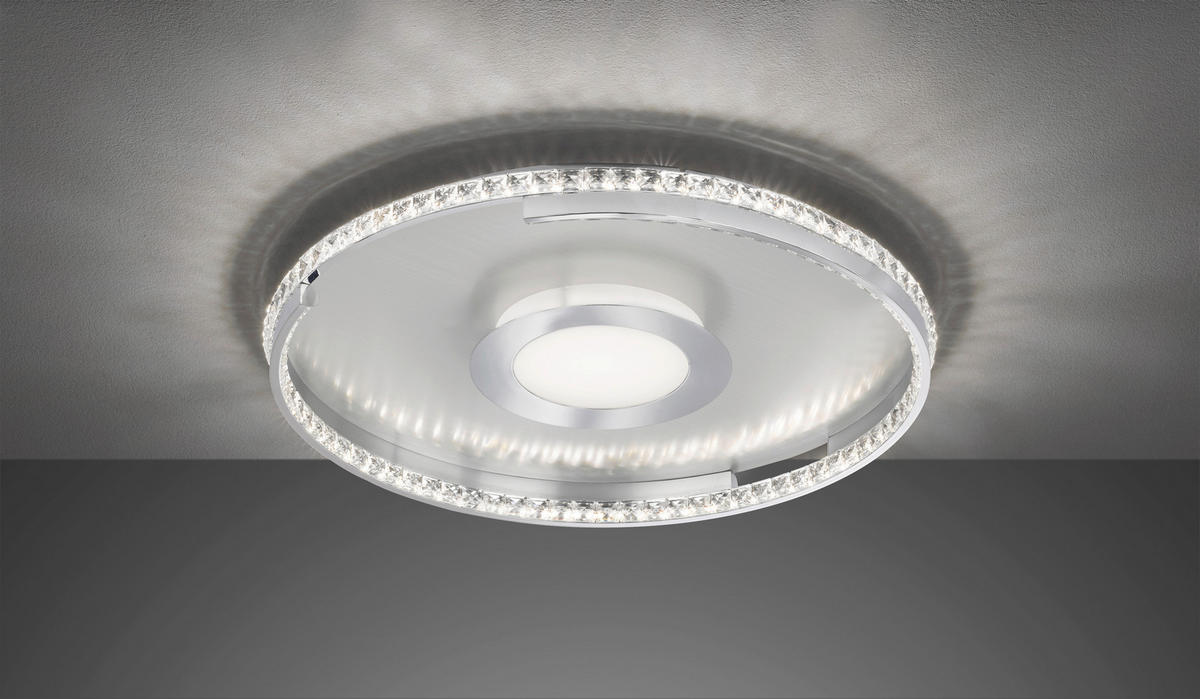 STROPNA LED-SVETILKA   52 W/4000 lm/3000 K/230 V/ - barve kroma, Trend, kovina/umetna masa (61/8/61cm)