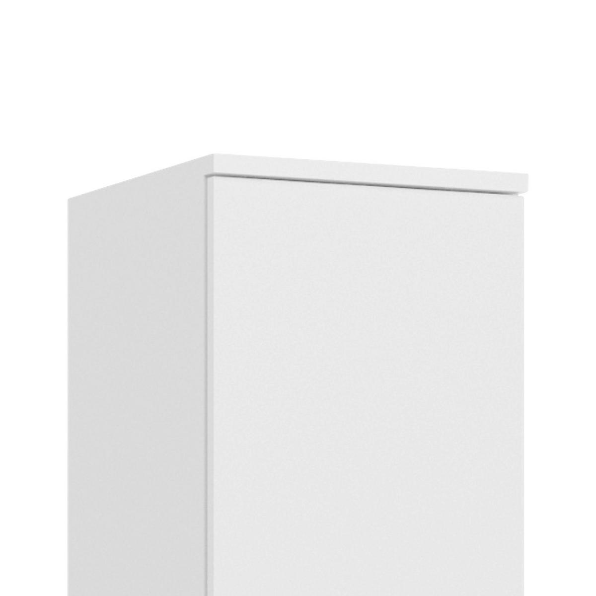 VÍCEÚČELOVÁ SKŘÍŇ, bílá, 32,5/193/37 cm - bílá/černá, Moderní, kov/kompozitní dřevo (32,5/193/37cm) - MID.YOU